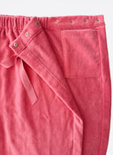 Ruffle Hem Towel Wrap - Strawberry