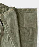 Ruffle Hem Towel Wrap - Sage Green